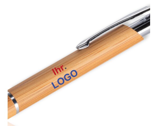 Bambus Kugelschreiber als bedruckter Werbeartikel