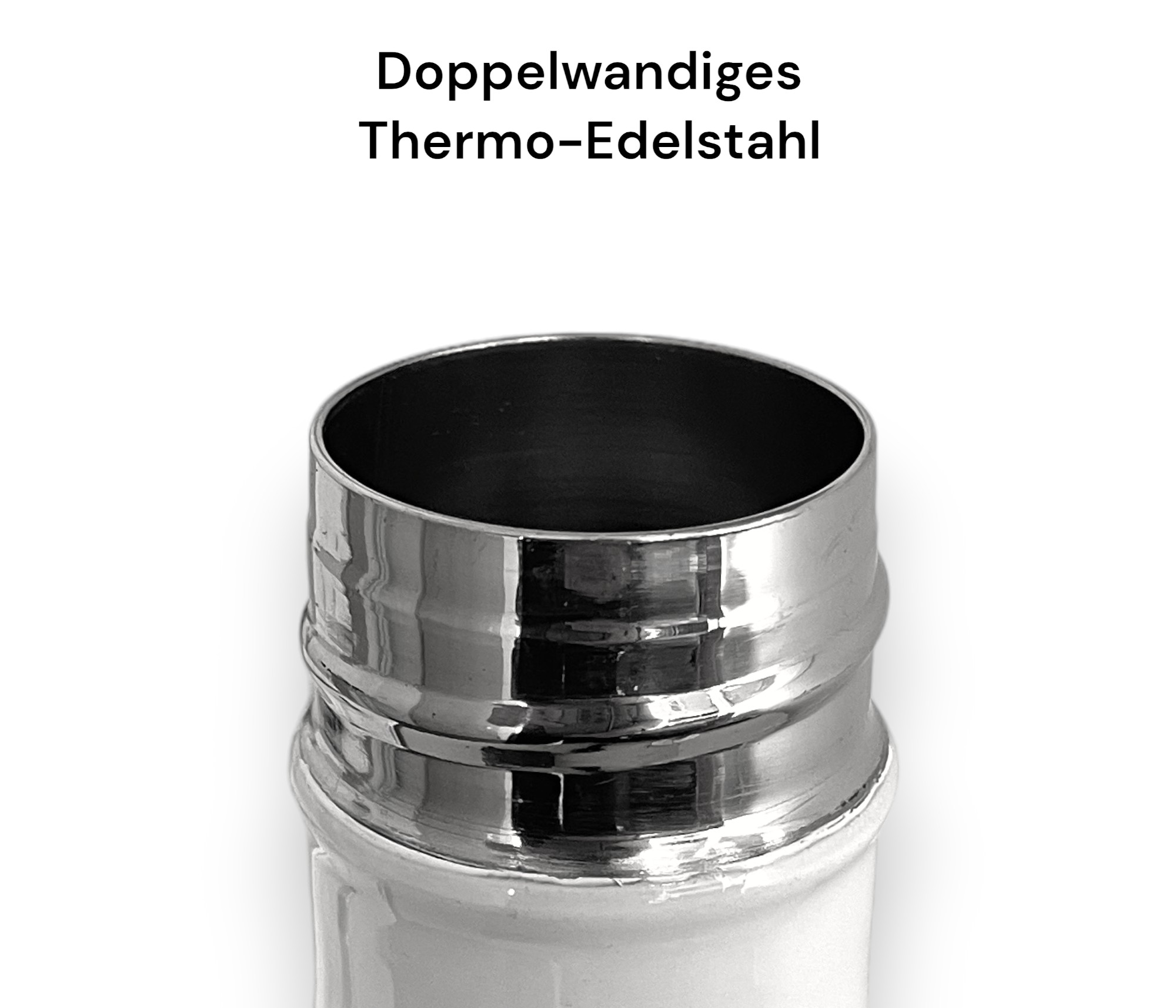 Edelstahl-Flasche mit Thermometer
