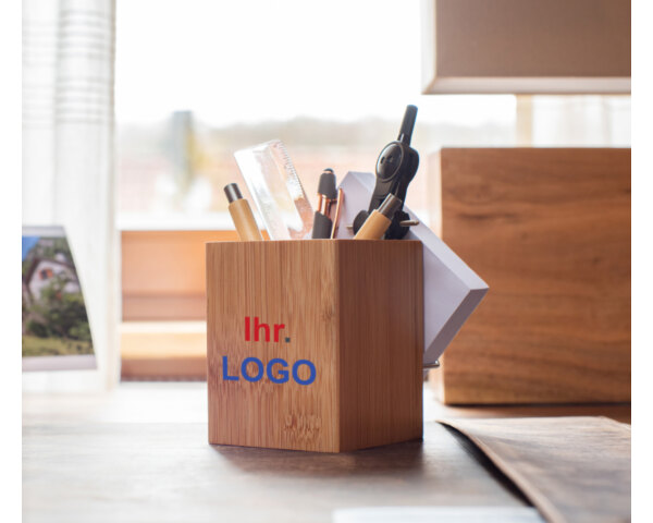 Bambus-Desk-Set mit Ihrem Logo